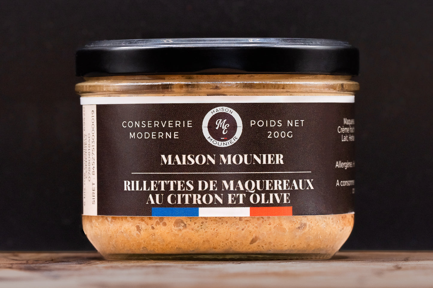 Rillette de maquereaux au citron et olive