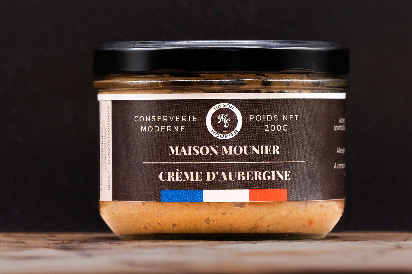 Crème d'aubergine façon caviar