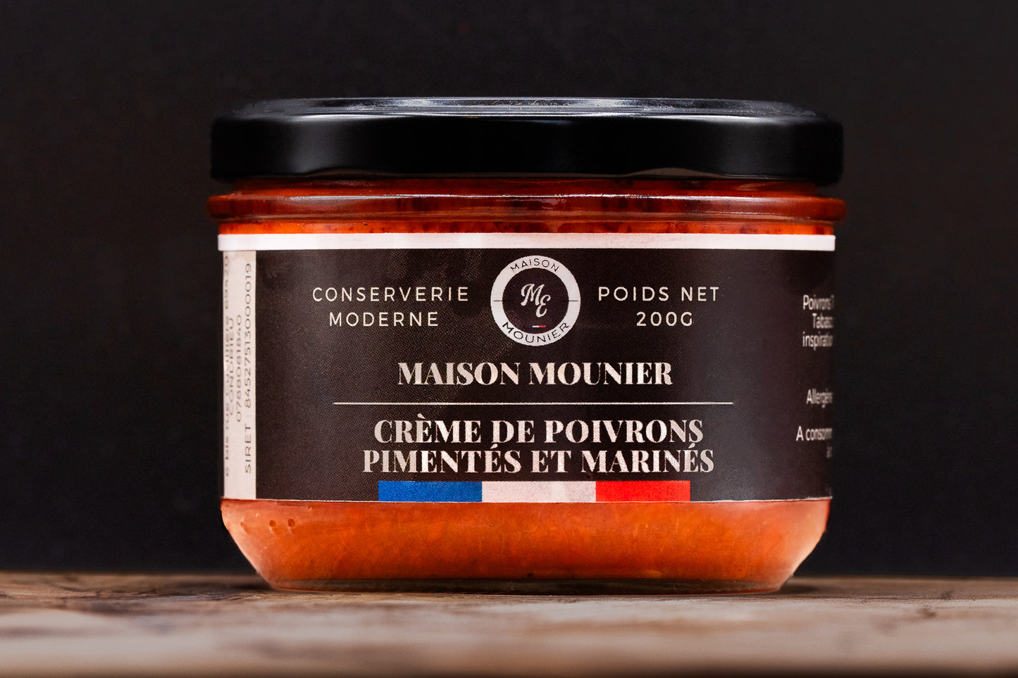 Crème de poivrons pimentée marinés